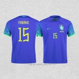 Camiseta Segunda Brasil Jugador Fabinho 2022