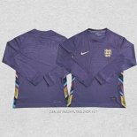 Camiseta Segunda Inglaterra 2024 Manga Larga