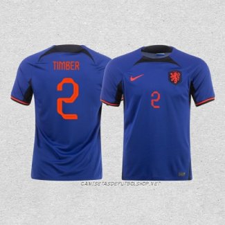 Camiseta Segunda Paises Bajos Jugador Timber 2022