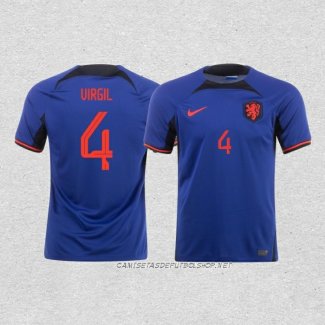 Camiseta Segunda Paises Bajos Jugador Virgil 2022
