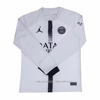 Camiseta Segunda Paris Saint-Germain 22-23 Manga Larga