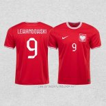 Camiseta Segunda Polonia Jugador Lewandowski 2022