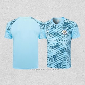 Camiseta de Entrenamiento Manchester City 23-24 Azul