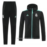 Chandal con Capucha del Real Madrid 21-22 Negro
