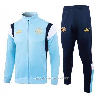 Chandal de Chaqueta del Manchester City 23-24 Azul