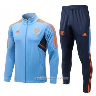 Chandal de Chaqueta del Manchester United 22-23 Azul