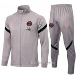 Chandal de Chaqueta del Paris Saint-Germain 21-22 Gris