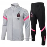 Chandal de Chaqueta del Paris Saint-Germain 21-22 Gris