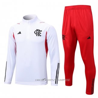 Chandal de Sudadera del Flamengo 23-24 Nino Blanco