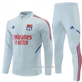 Chandal de Sudadera del Lyon 22-23 Gris