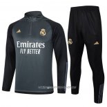 Chandal de Sudadera del Real Madrid 23-24 Nino Gris