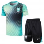 Chandal del Corea del Sur 24-25 Manga Corta Verde - Pantalon Corto
