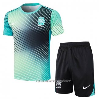 Chandal del Corea del Sur 24-25 Manga Corta Verde - Pantalon Corto