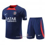 Chandal del Paris Saint-Germain 22-23 Manga Corta Azul Oscuro - Pantalon Corto