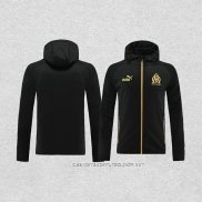 Chaqueta con Capucha del Olympique Marsella 22-23 Negro