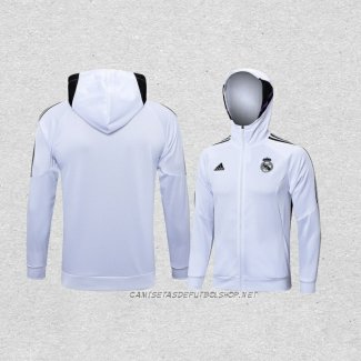 Chaqueta con Capucha del Real Madrid 22-23 Blanco