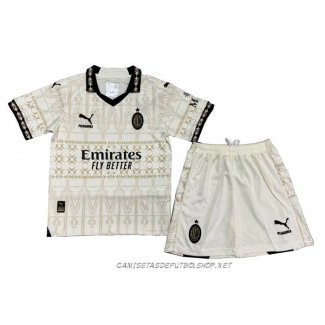 Camiseta AC Milan Portero Pleasures 23-24 Nino