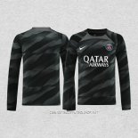 Camiseta Paris Saint-Germain Portero 23-24 Manga Larga Negro