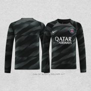 Camiseta Paris Saint-Germain Portero 23-24 Manga Larga Negro
