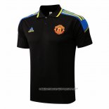 Camiseta Polo del Manchester United 22-23 Negro