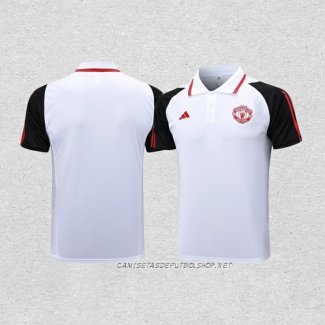 Camiseta Polo del Manchester United 23-24 Blanco