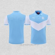 Camiseta Polo del Olympique Marsella 22-23 Azul y Blanco