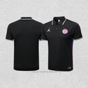 Camiseta Polo del Paris Saint-Germain Jordan 22-23 Negro