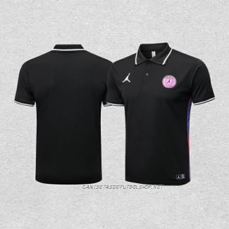 Camiseta Polo del Paris Saint-Germain Jordan 22-23 Negro