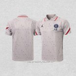 Camiseta Polo del Paris Saint-Germain Jordan 21-22 Gris