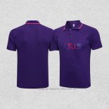 Camiseta Polo del Paris Saint-Germain Jordan 21-22 Purpura