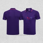 Camiseta Polo del Paris Saint-Germain Jordan 21-22 Purpura