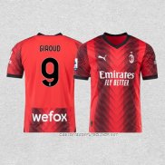 Camiseta Primera AC Milan Jugador Giroud 23-24