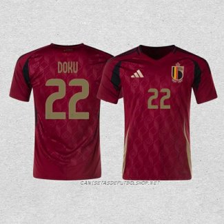 Camiseta Primera Belgica Jugador Doku 2024