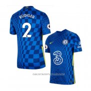 Camiseta Primera Chelsea Jugador Rudiger 21-22