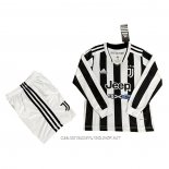Camiseta Primera Juventus 21-22 Nino Manga Larga