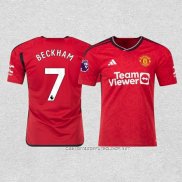 Camiseta Primera Manchester United Jugador Beckham 23-24