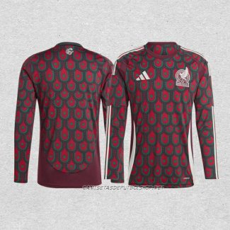 Camiseta Primera Mexico 2024 Manga Larga