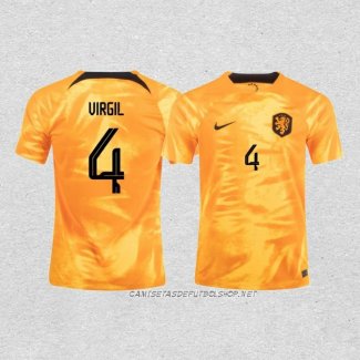 Camiseta Primera Paises Bajos Jugador Virgil 2022