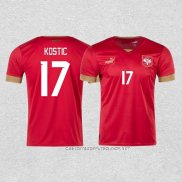 Camiseta Primera Serbia Jugador Kostic 2022