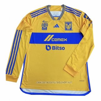 Camiseta Primera Tigres UANL 23-24 Manga Larga