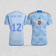 Camiseta Segunda Espana Jugador Ansu Fati 2022