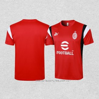 Camiseta de Entrenamiento AC Milan 23-24 Rojo