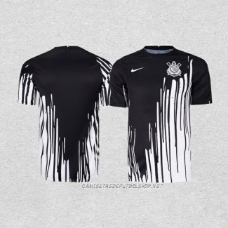 Camiseta de Entrenamiento Corinthians 2022 Negro y Blanco