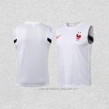 Camiseta de Entrenamiento Francia 21-22 Sin Mangas Blanco