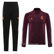 Chandal de Chaqueta del Real Madrid 20-21 Rojo