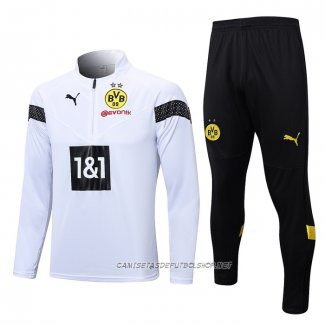 Chandal de Sudadera del Borussia Dortmund 22-23 Blanco