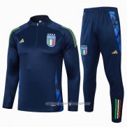 Chandal de Sudadera del Italia 24-25 Azul