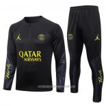 Chandal de Sudadera del Paris Saint-Germain Jordan 23-24 Negro