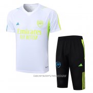 Chandal del Arsenal 23-24 Manga Corta Blanco - Pantalon Corto