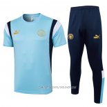 Chandal del Manchester City 23-24 Manga Corta Azul